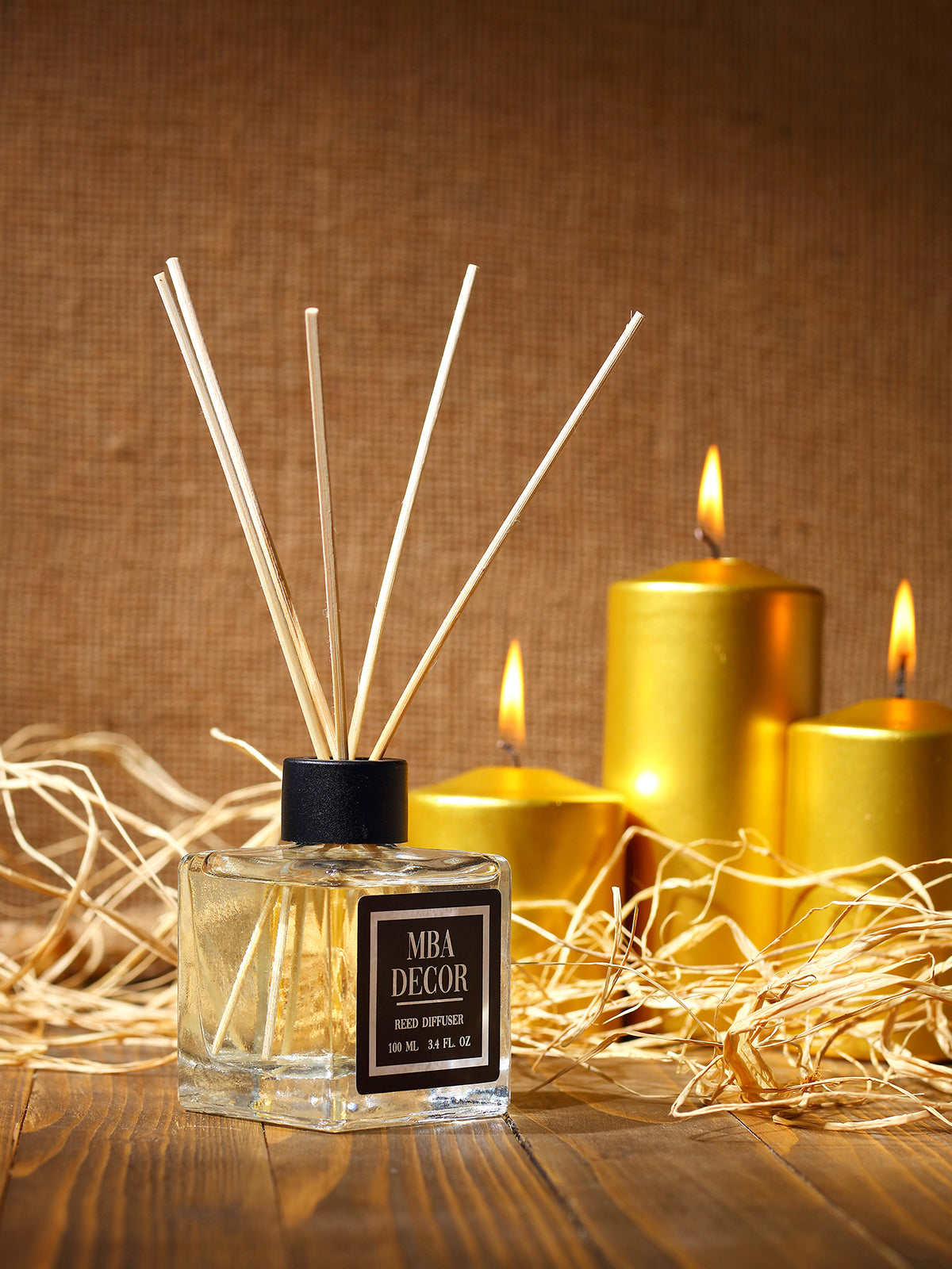 Mba Dekor Amber Bambu Çubuklu Oda Parfümü 100 ml
